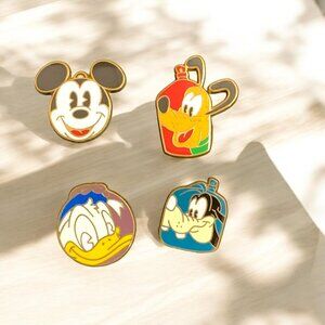 Disney Cruise Lines - FAB 4 Mount Rustmore Collectible Pin Set From 2000